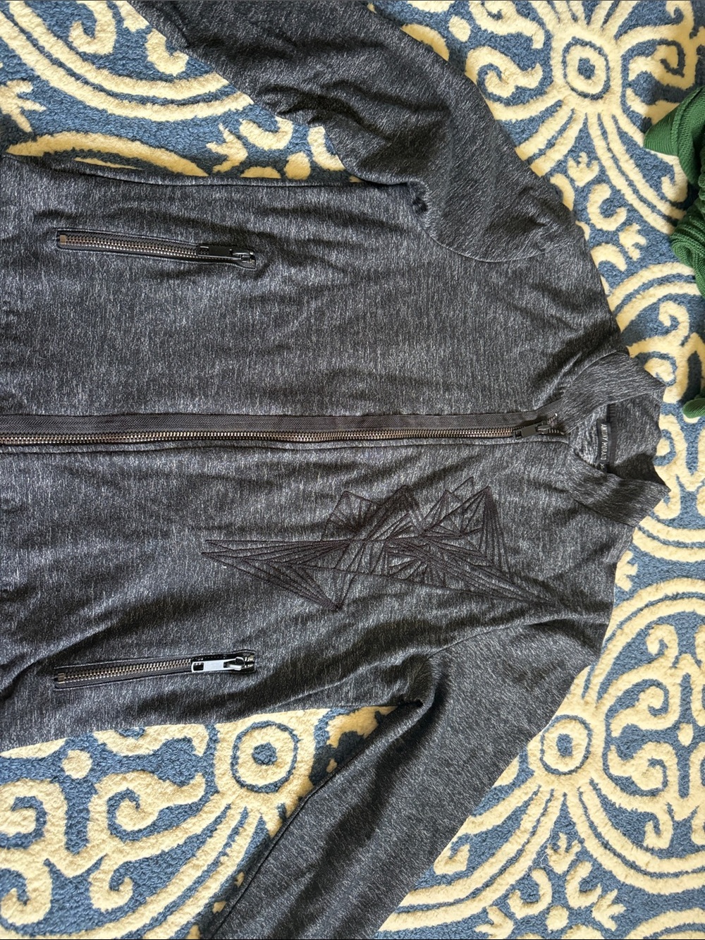 Antony Morato Charcoal Full-Zip Men's Sweater Jacket